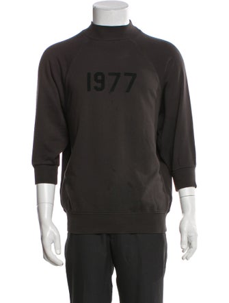 Essentials - Fear of God Graphic Print Mock Neck Sweatshirt