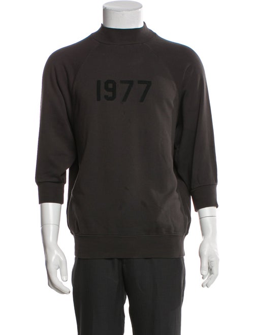 Essentials - Fear of God Graphic Print Mock Neck Sweatshirt