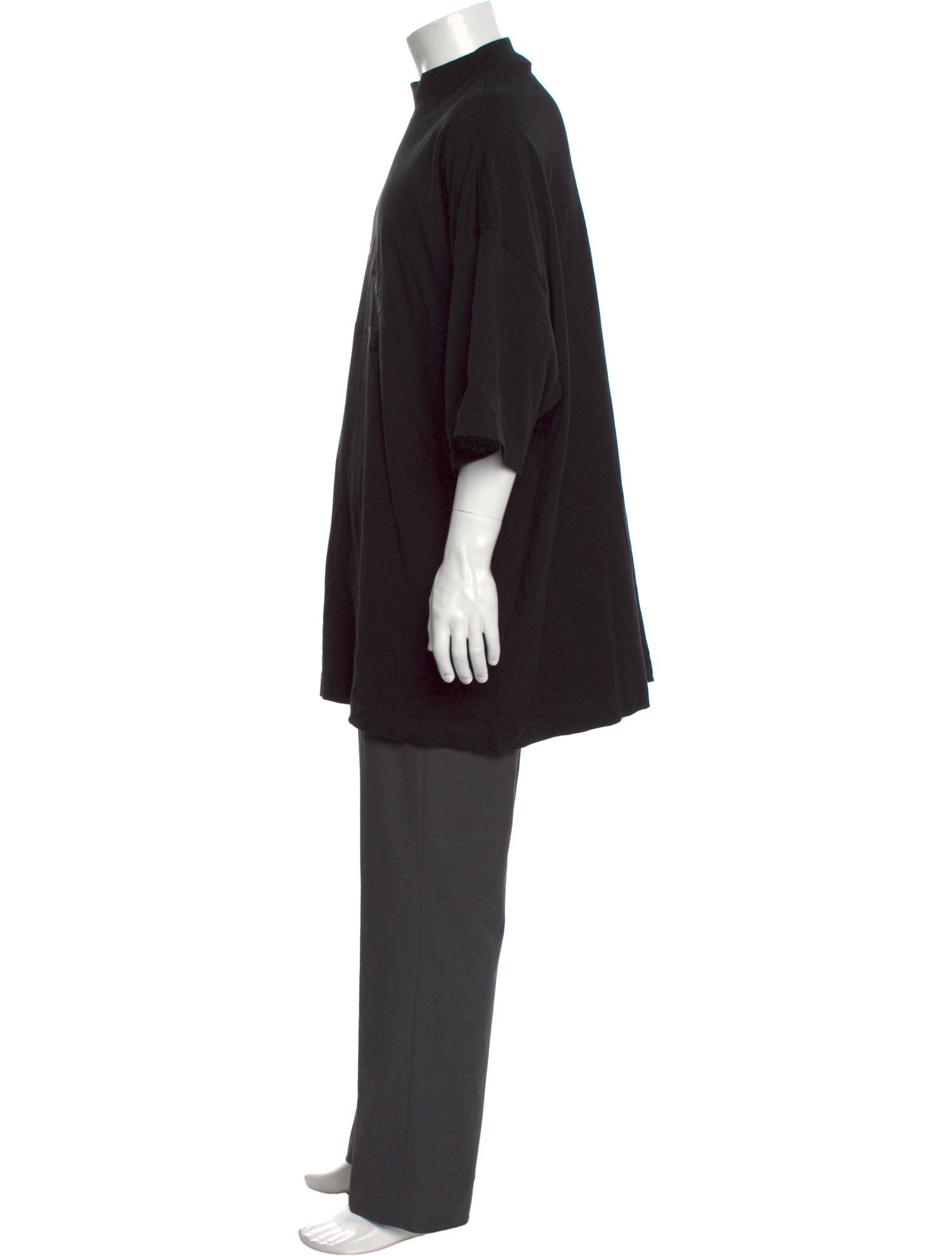 Essentials - Fear of God Graphic Print Mock Neck T-Shirt