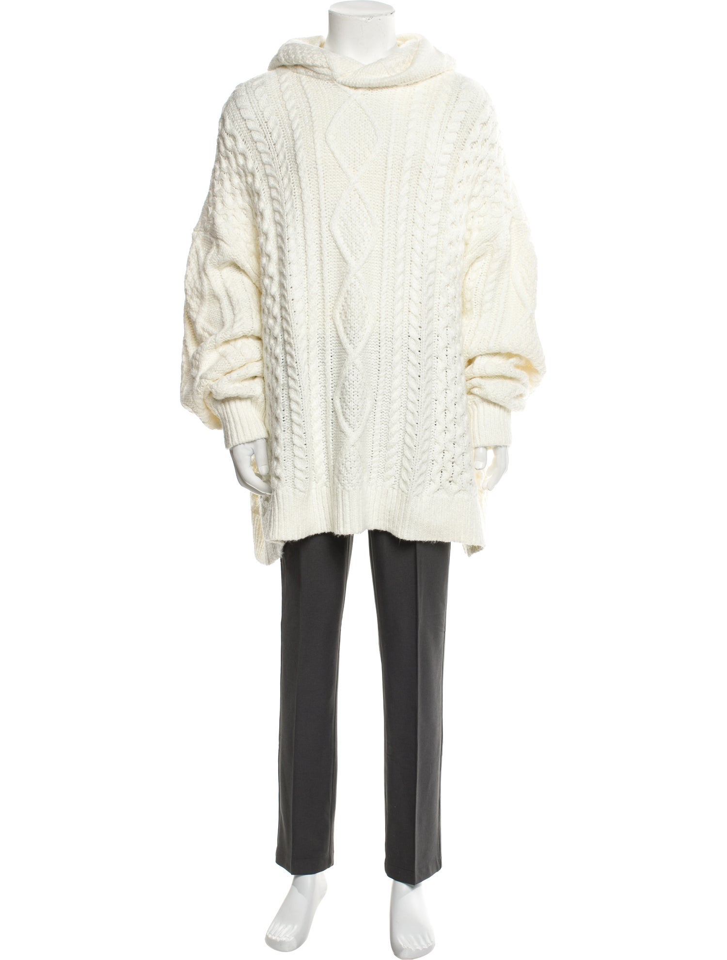 Essentials - Fear of God 2023 Oversized Cable Knit Hoodie