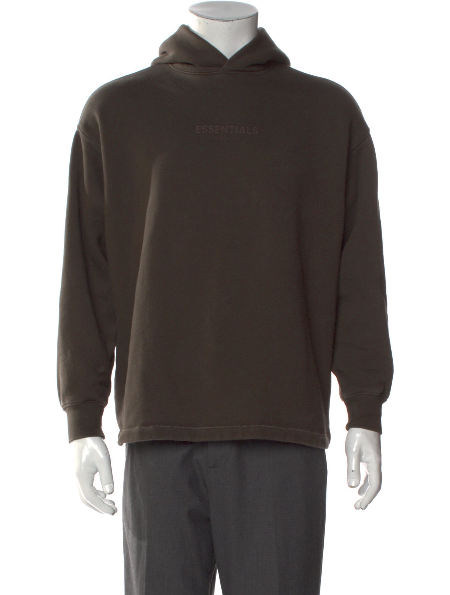 Essentials - Fear of God V-Neck Long Sleeve Hoodie