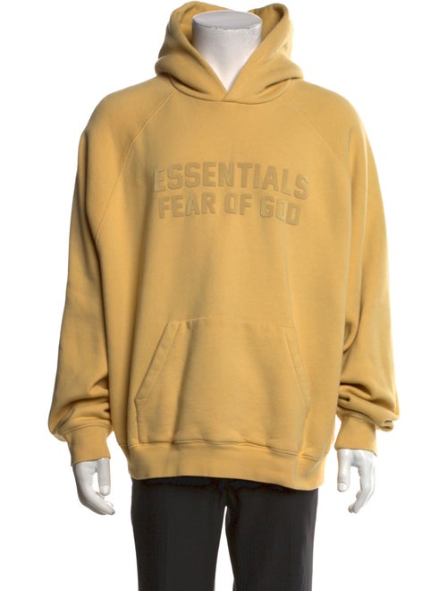 Essentials - Fear of God Graphic Print V-Neck Hoodie