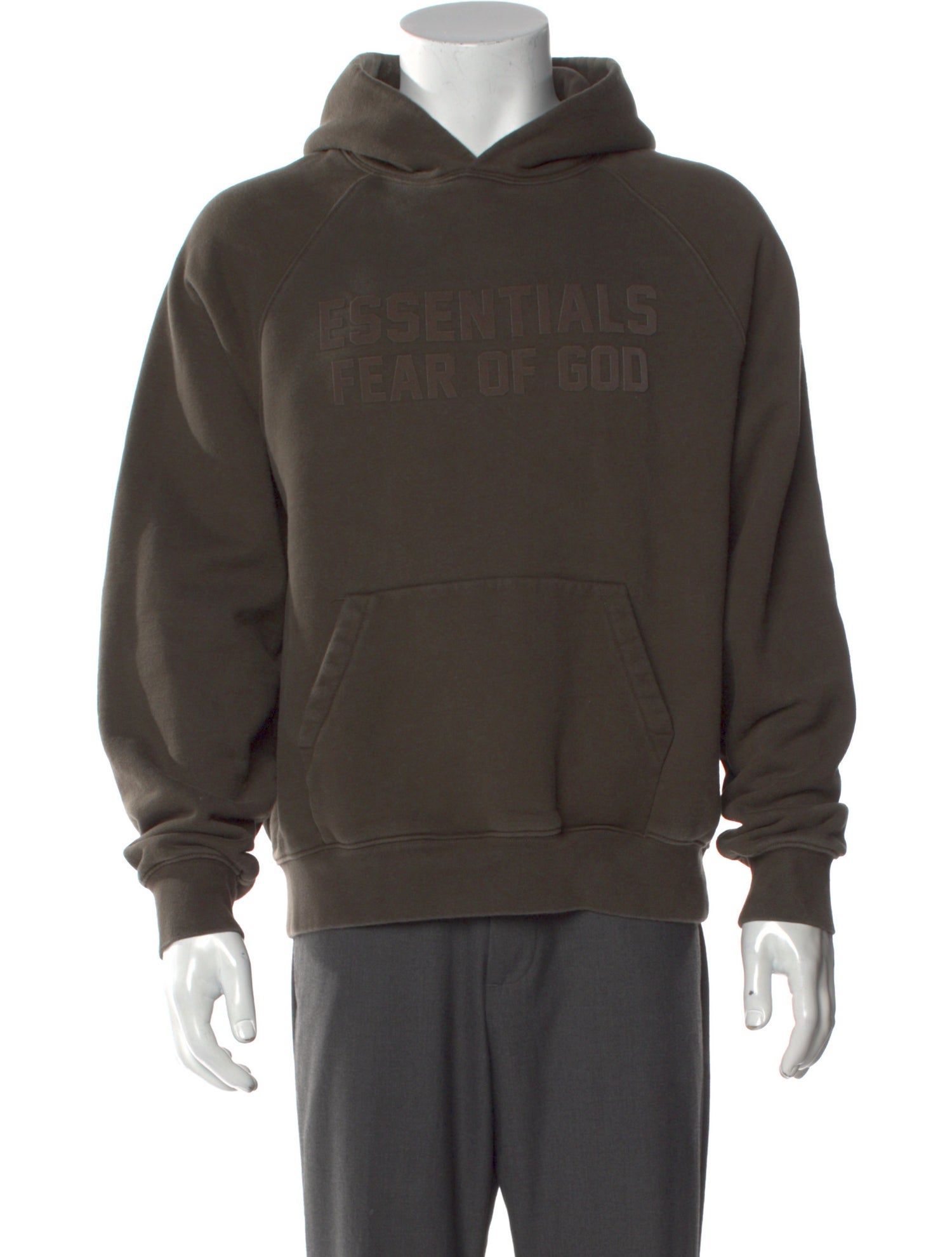 Essentials - Fear of God V-Neck Long Sleeve Hoodie