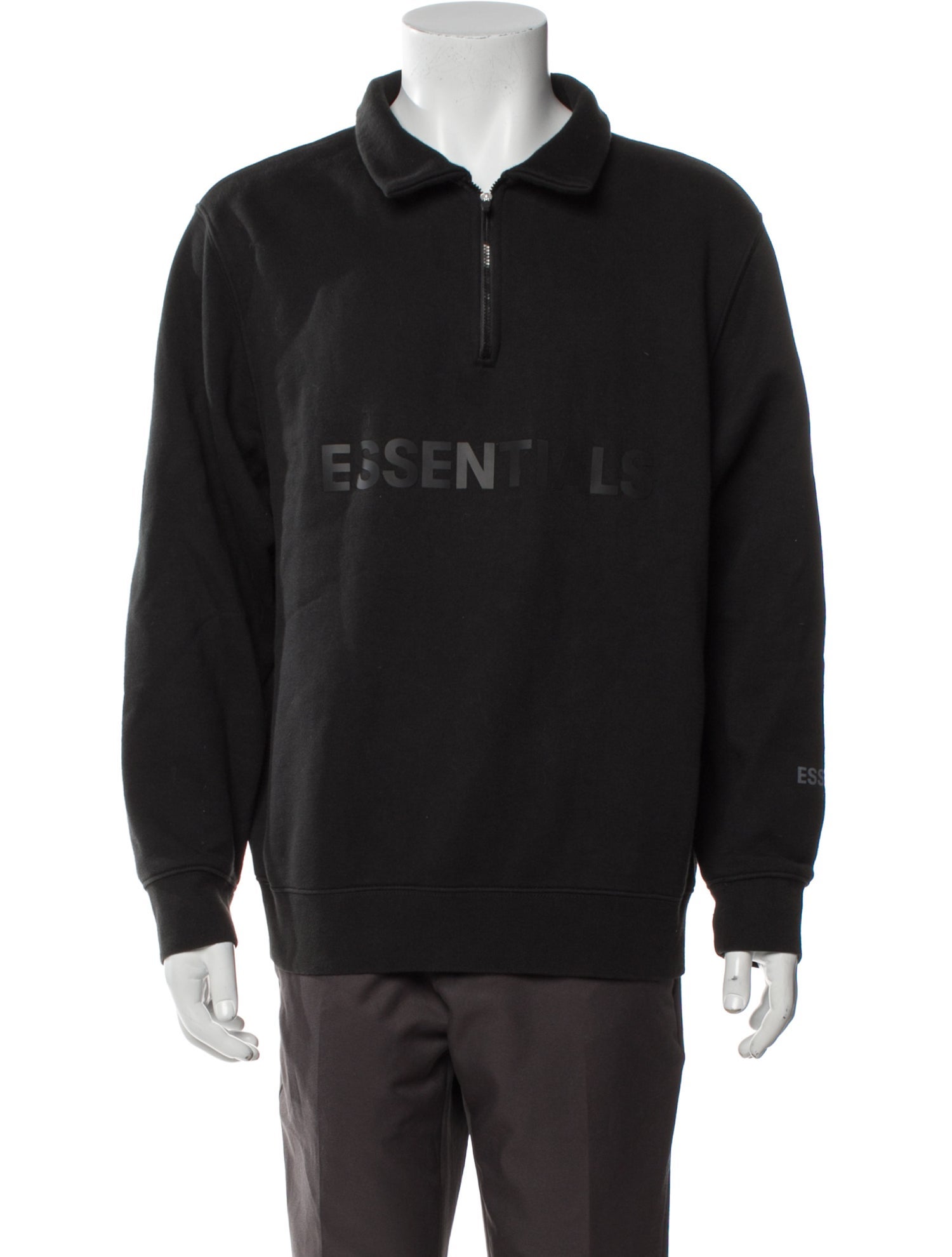 Essentials - Fear of God Graphic Print Collar Sweatshirt