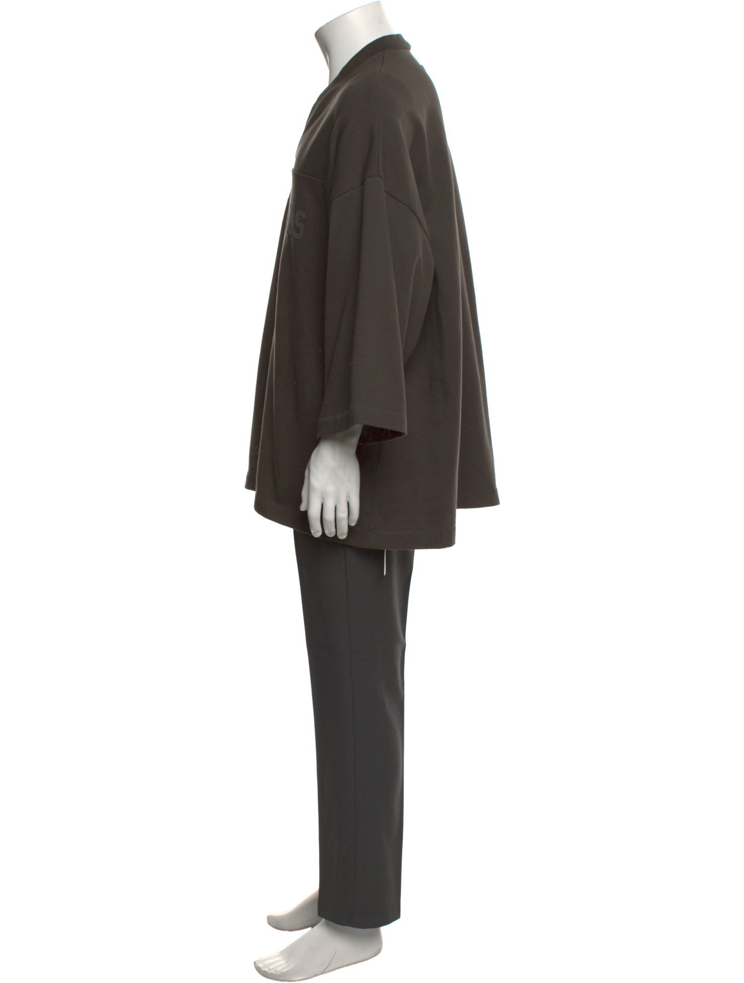 Essentials - Fear of God V-Neck Three-Quarter Sleeve Henley