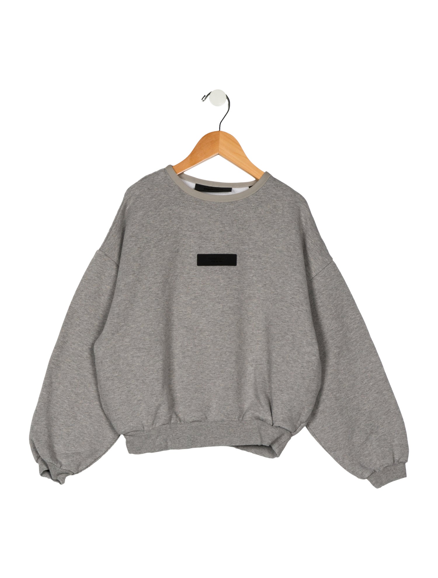Essentials - Fear of God Boys Cotton Long Sleeve Logo Sweatshirt