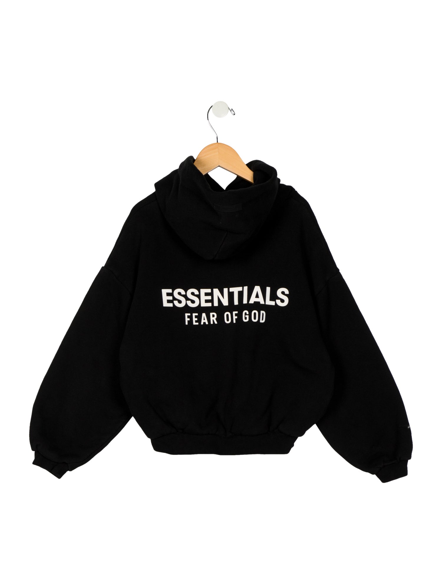 Essentials - Fear of God Boys Long Sleeve Cotton Logo Hoodie