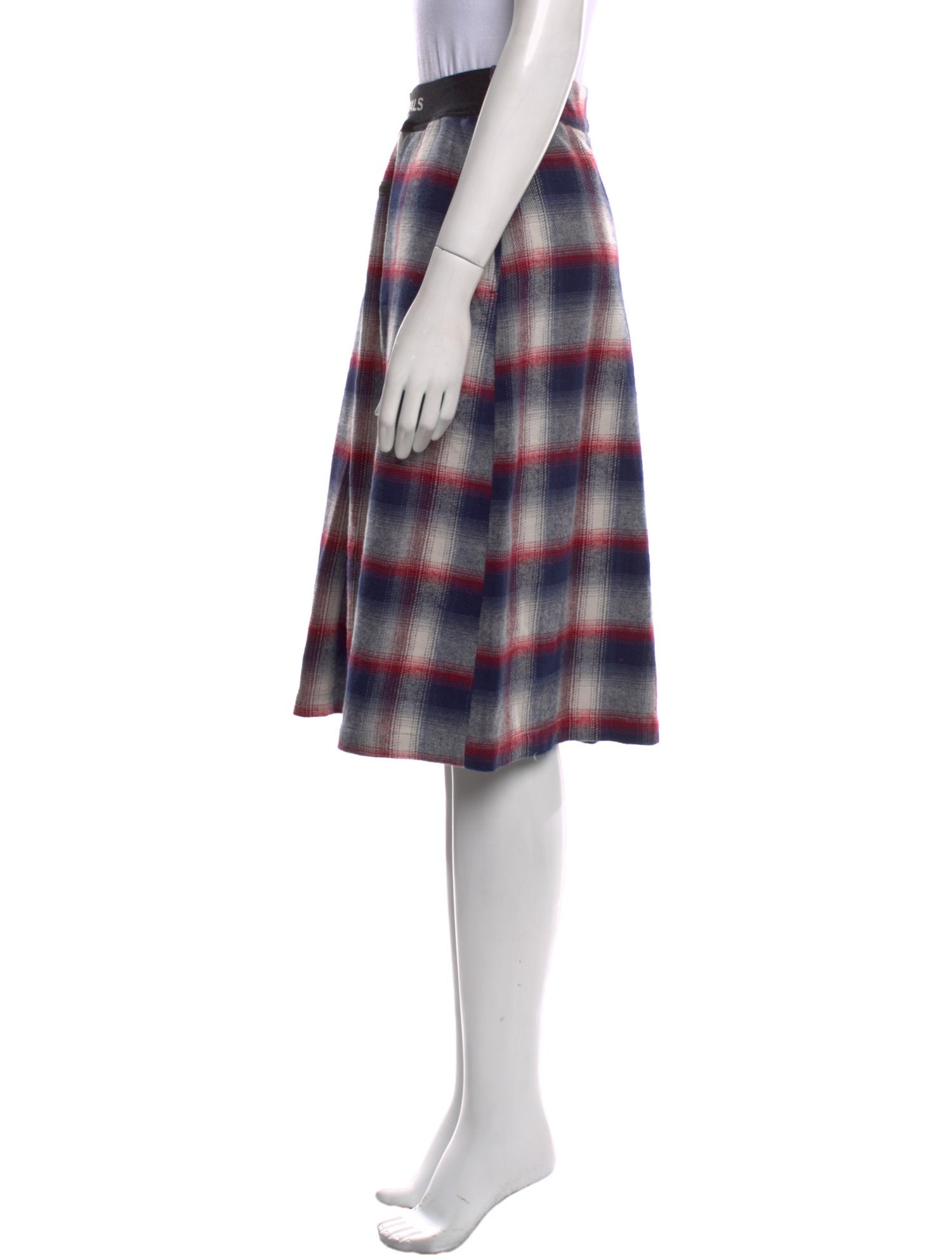 Essentials - Fear of God Plaid Print Knee-Length Skirt