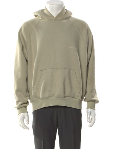 Essentials - Fear of God Sweatshirts & Hoodies 2022 Oversized Logo 'Seafoam' Hoodie S