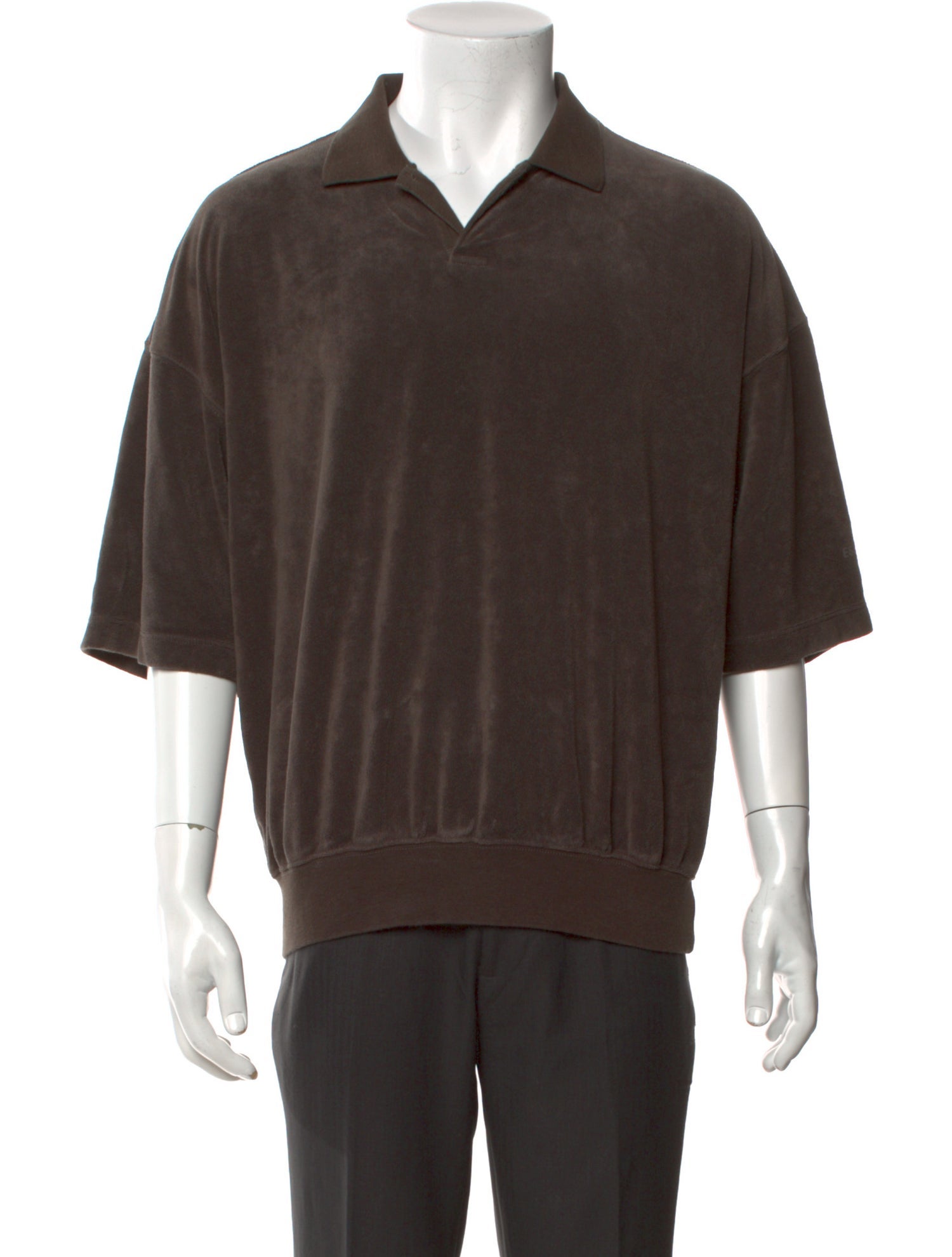 Essentials - Fear of God Signature Logo V-Neck Polo Shirt