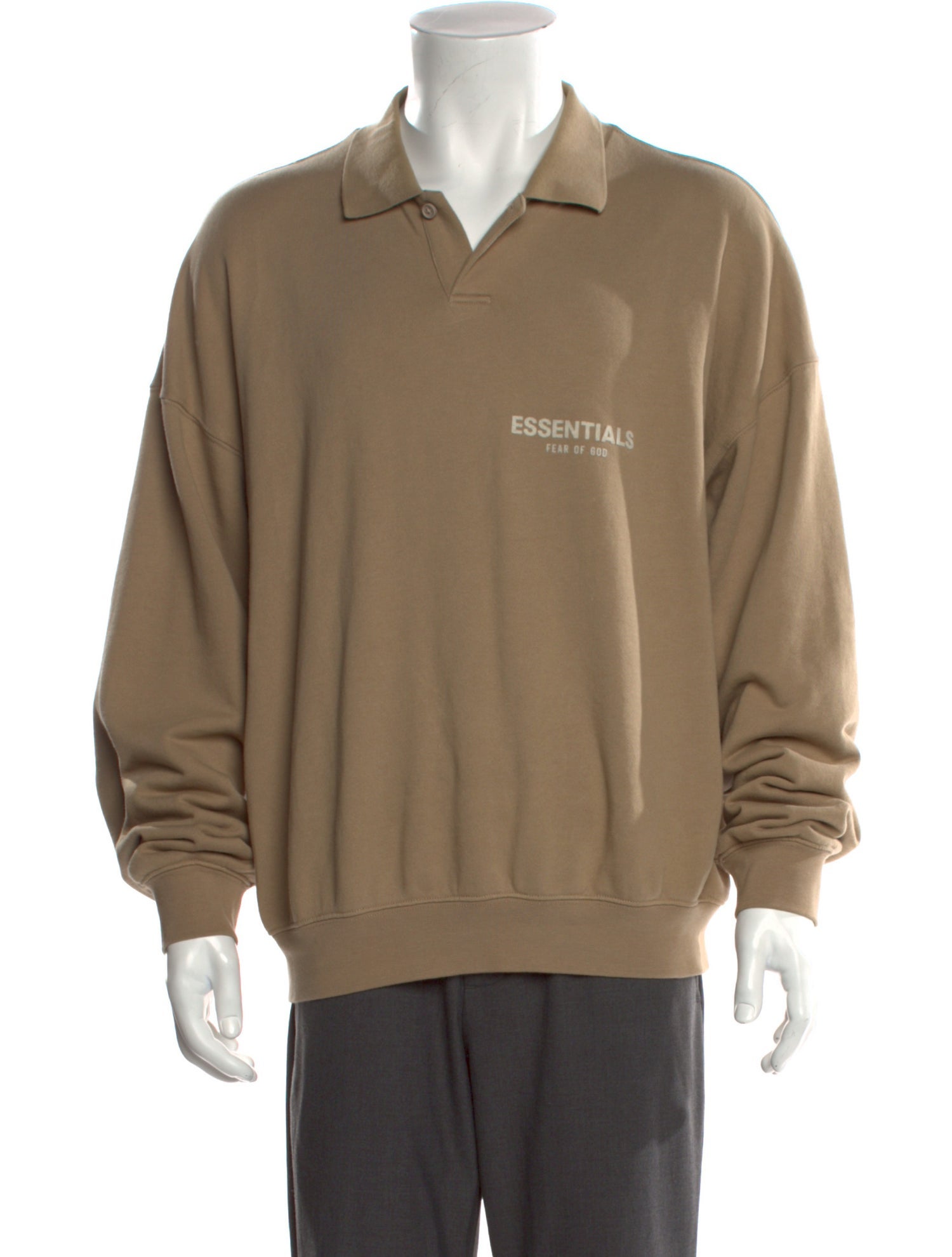 Essentials - Fear of God Logo Graphic Print Polo Shirt