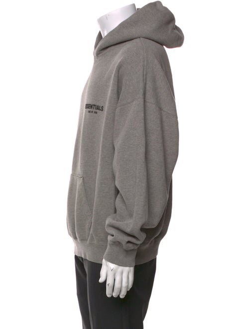 Essentials - Fear of God Graphic Print V-Neck Hoodie