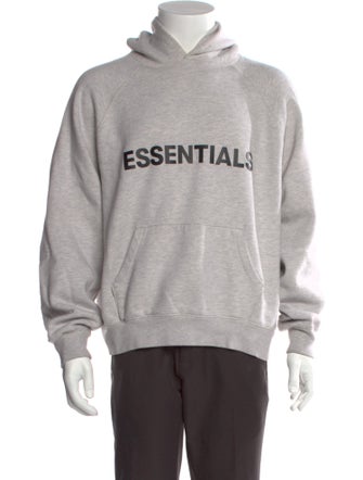 Essentials - Fear of God Signature Logo Graphic Print Hoodie