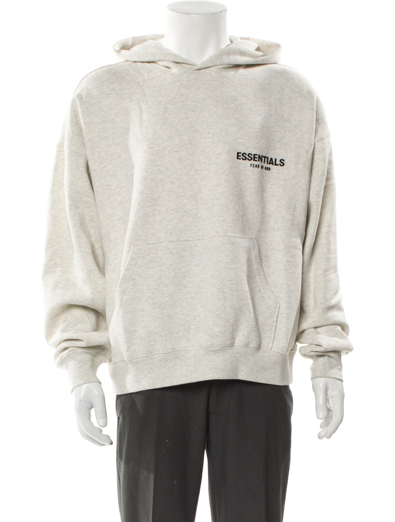 Essentials - Fear of God 2022 Logo Flocked Hoodie w/ Tags