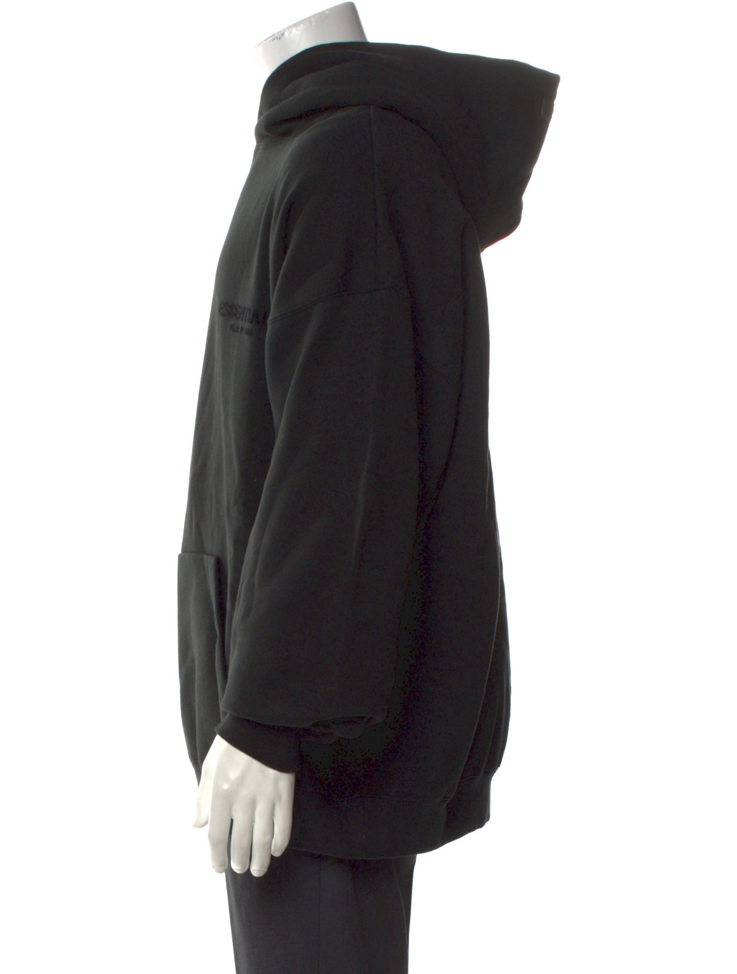 Essentials - Fear of God 2022 Logo Flocked Hoodie