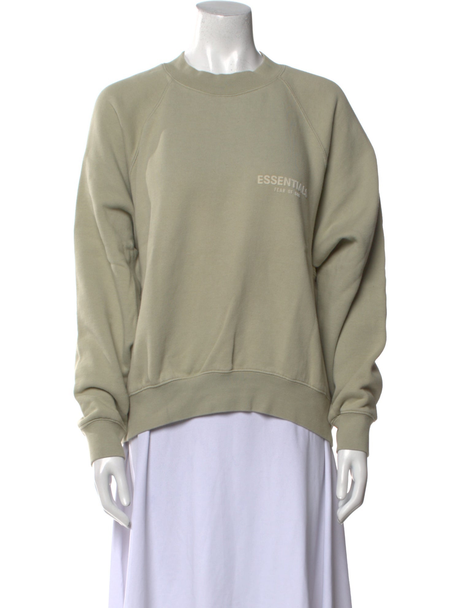 Essentials - Fear of God Crewneck 'Sea Foam' Graphic Print Sweatshirt