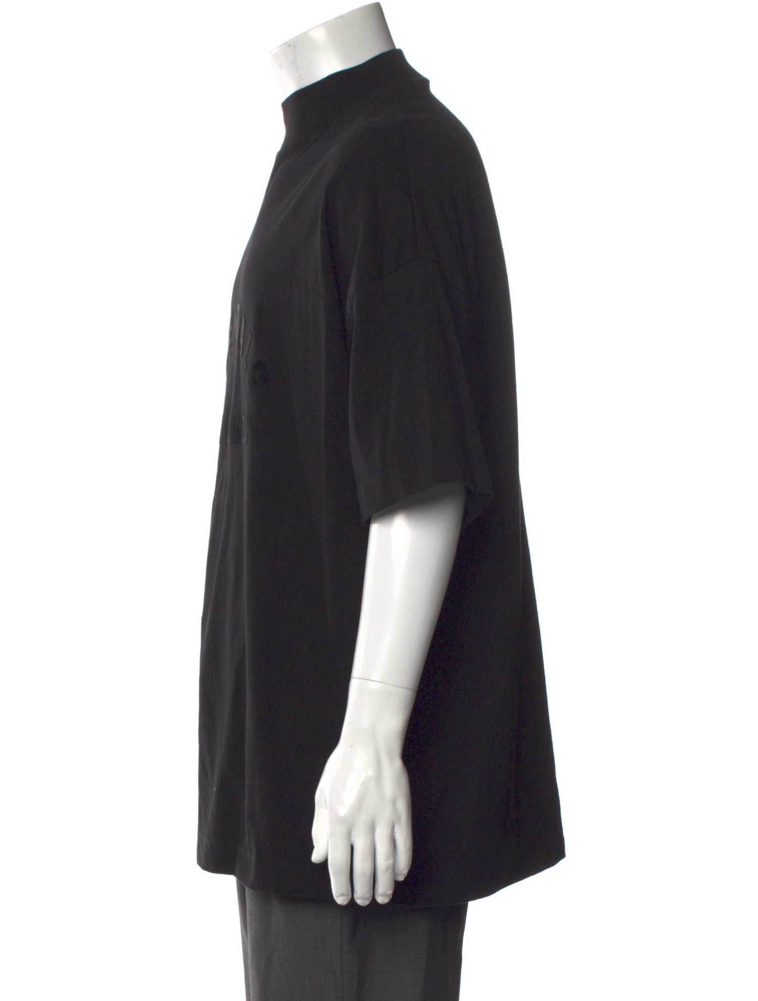 Essentials - Fear of God Graphic Print Mock Neck T-Shirt