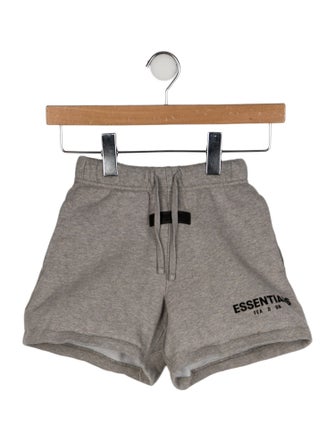 Essentials - Fear of God Kids Logo Flocked Sweat Short