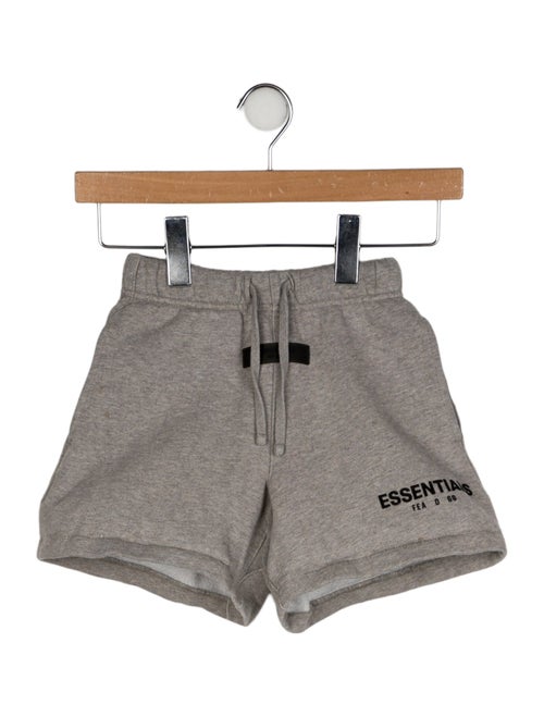 Essentials - Fear of God Kids Logo Flocked Sweat Short