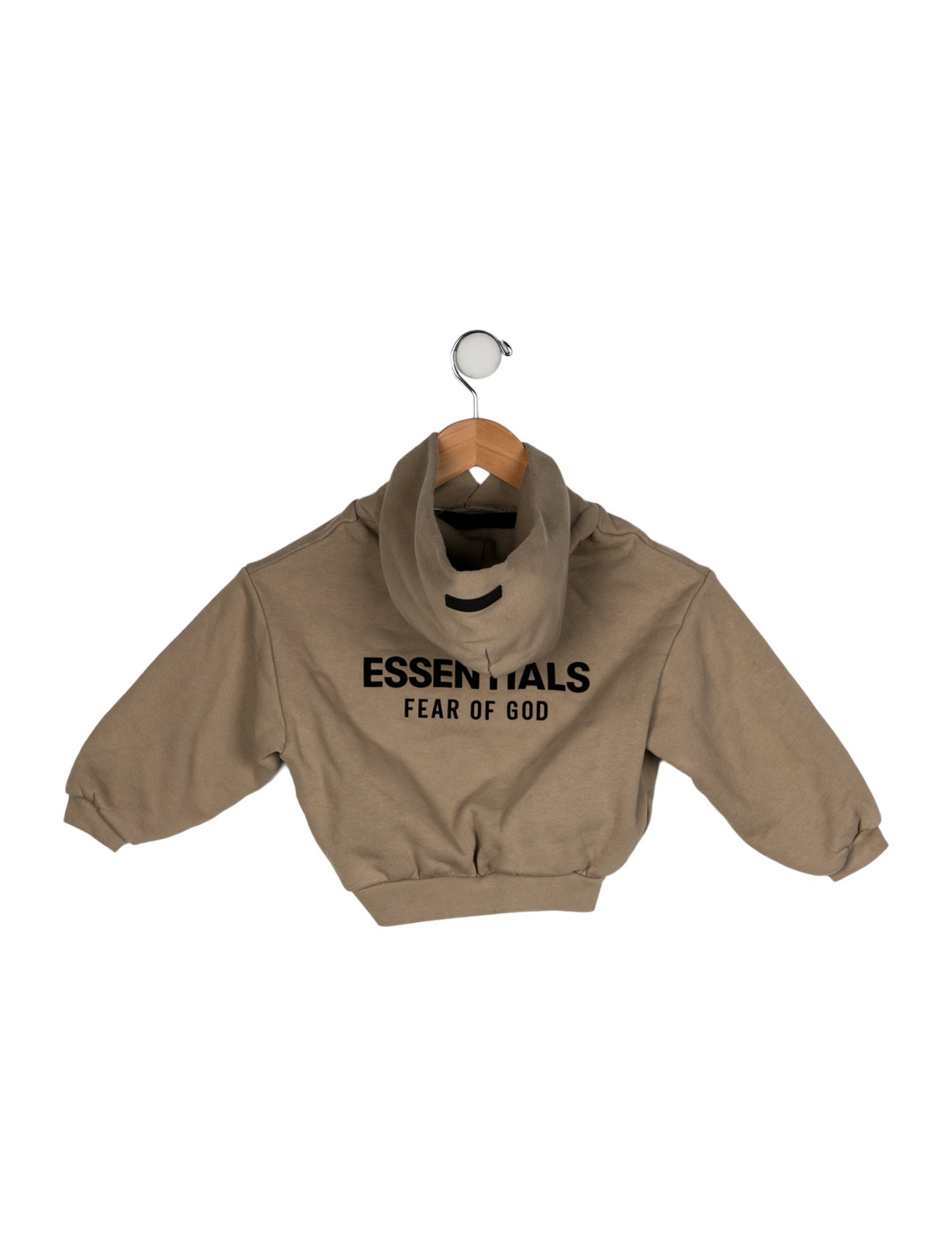 Essentials - Fear of God Kids Logo Flocked Hooded Sweatshirt