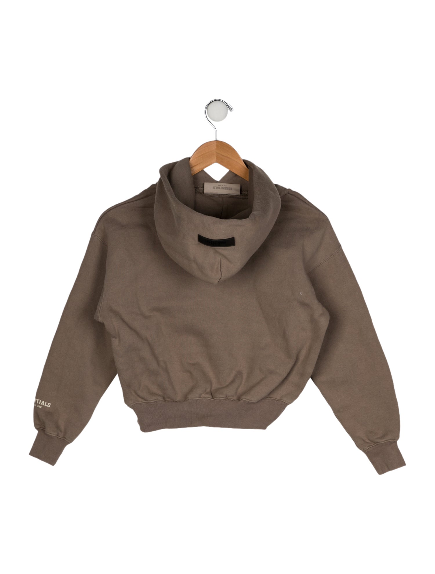 Essentials - Fear of God Kids Logo Flocked Hooded Sweatshirt
