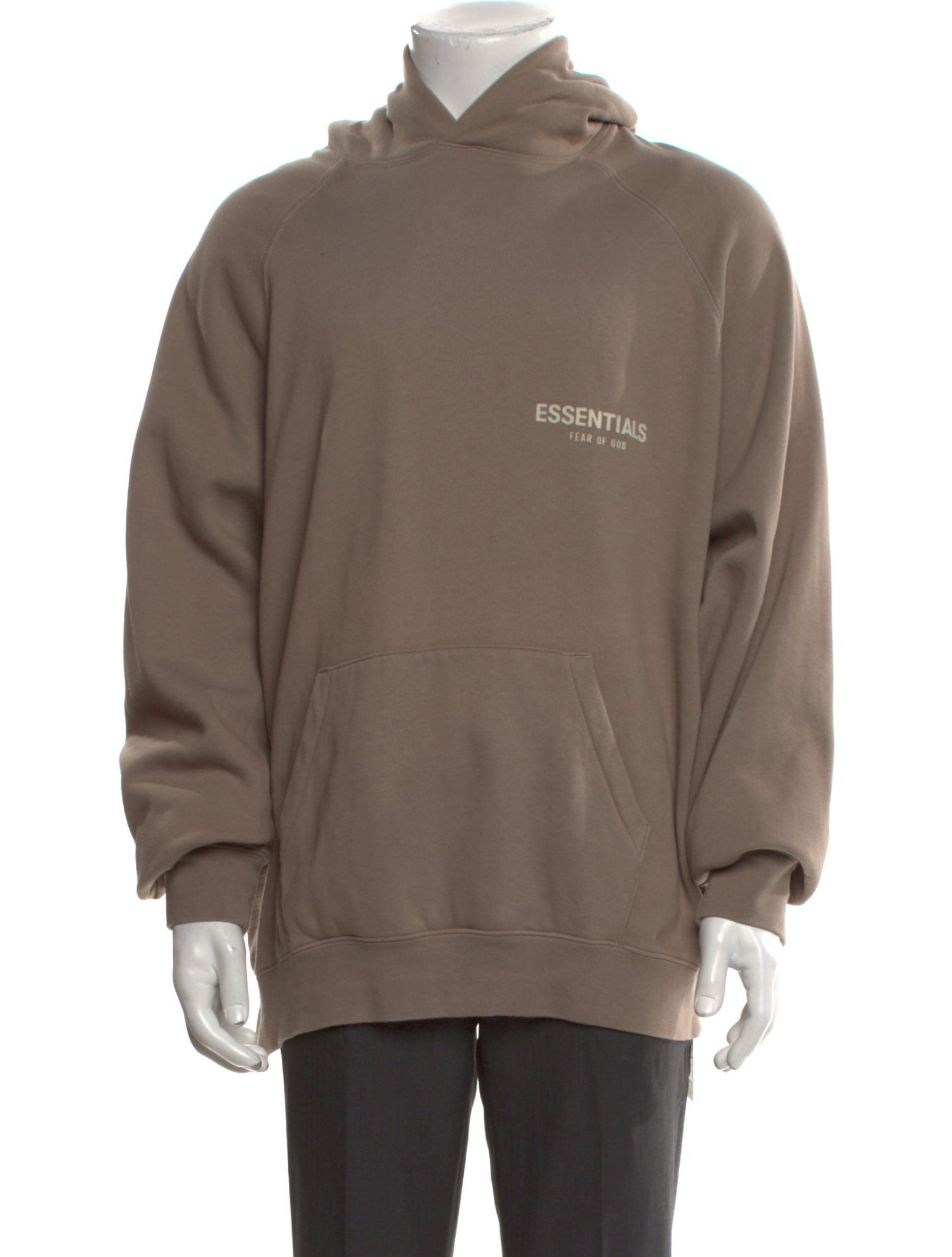 Essentials - Fear of God SSENSE Exclusive Tan Graphic Print Hoodie
