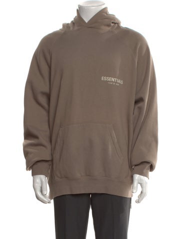 Essentials - Fear of God Sweatshirts & Hoodies Ssense Exclusive Tan Graphic Print Hoodie XL