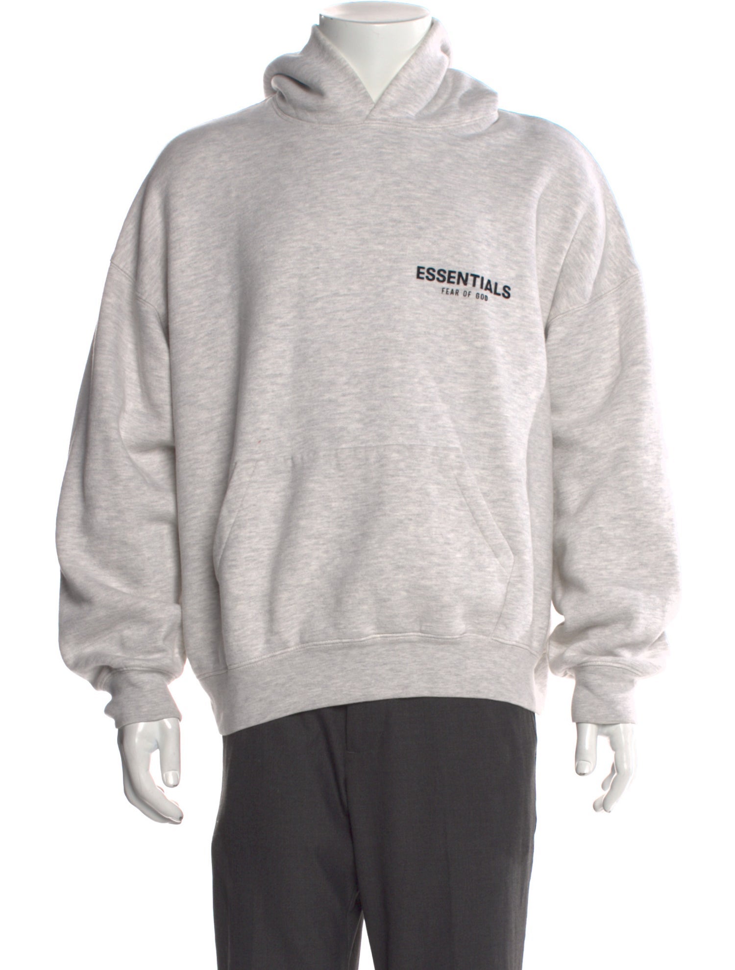 Essentials - Fear of God Graphic Print V-Neck Hoodie