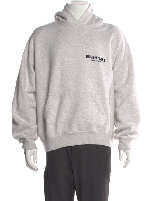 Essentials - Fear of God Graphic Print V-Neck Hoodie