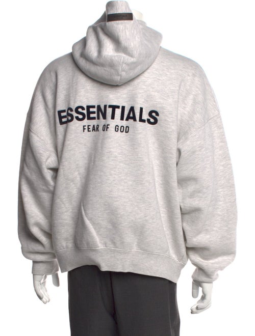 Essentials - Fear of God Graphic Print V-Neck Hoodie