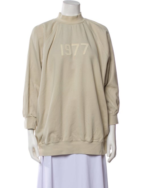 Essentials - Fear of God Mock Neck Three-Quarter Sleeve Sweatshirt