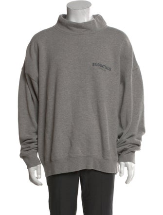 Essentials - Fear of God Graphic Print Mock Neck Sweatshirt