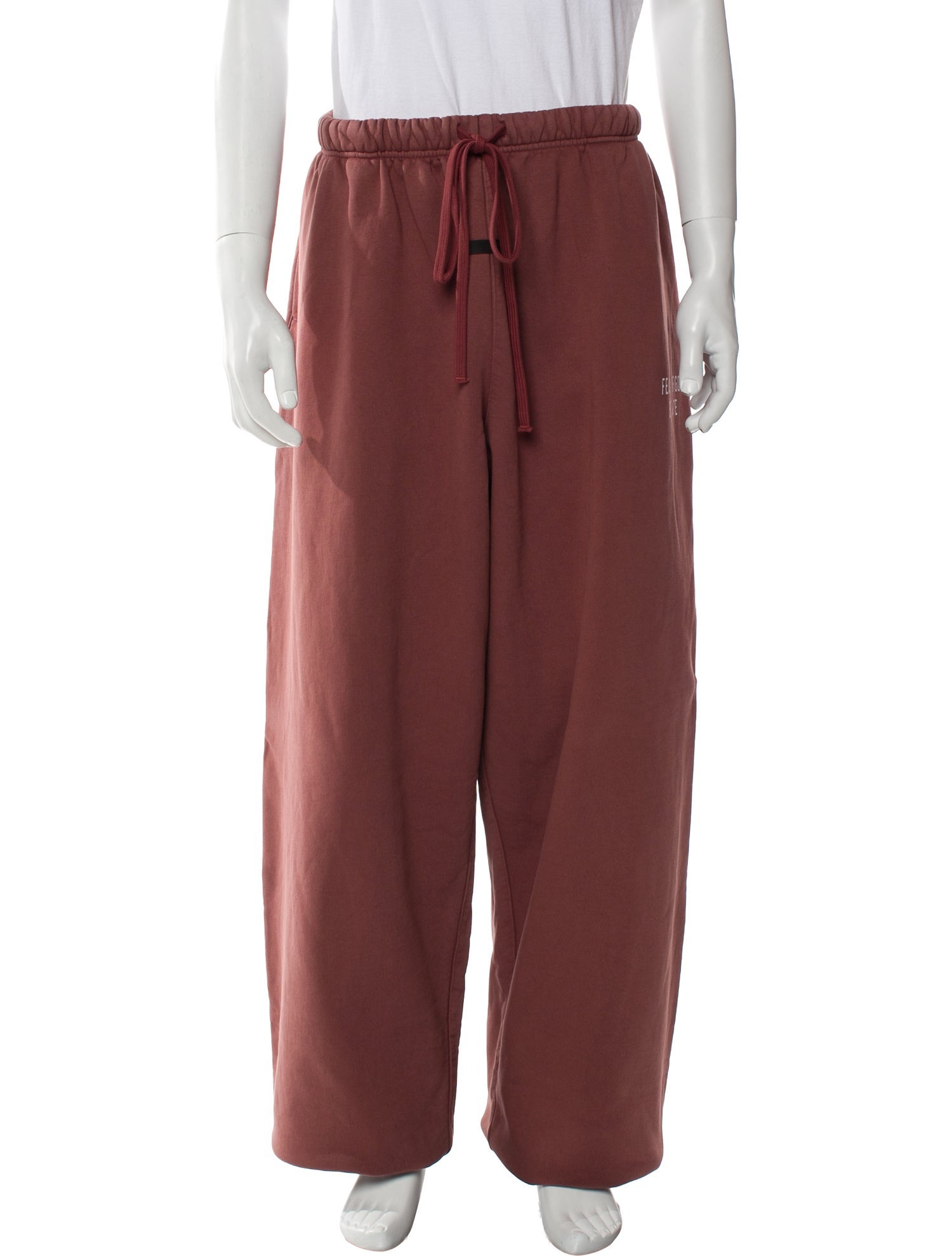 Essentials - Fear of God Fleece Relaxed Sweatpant 'Crimson' Lounge Bottoms