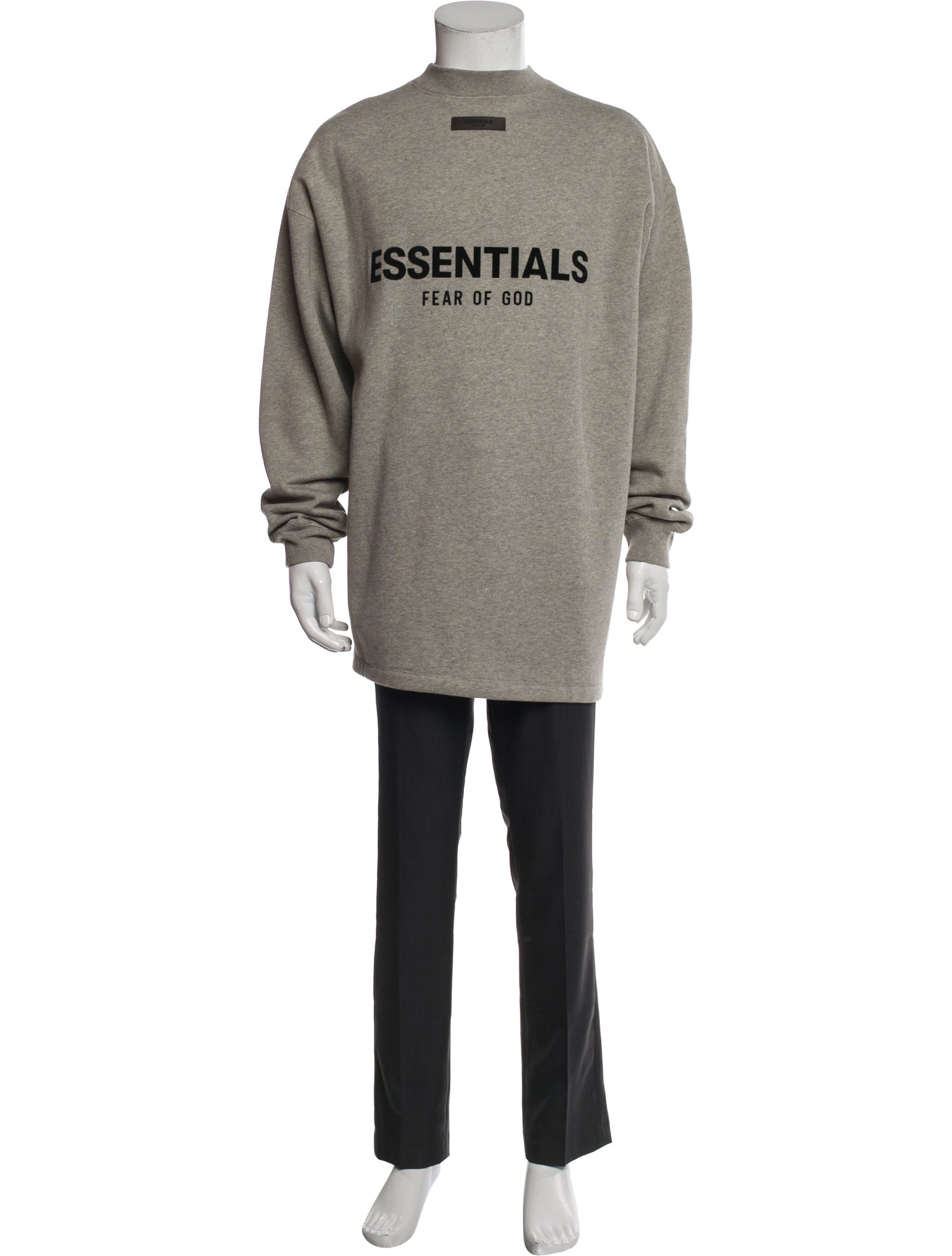 Essentials - Fear of God Graphic Print Mock Neck Sweatshirt