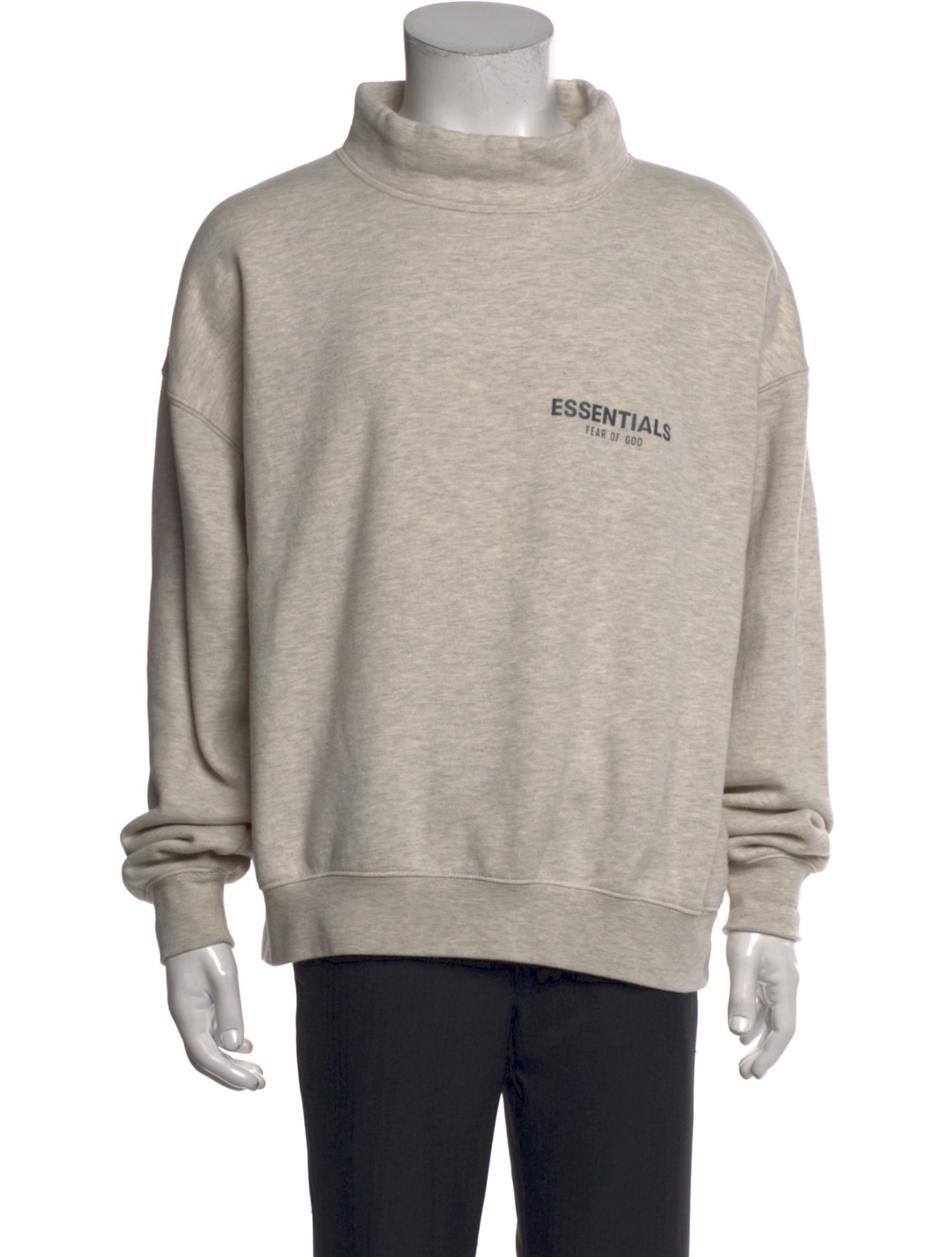 Essentials - Fear of God Graphic Print Mock Neck Sweatshirt