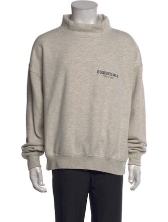 Essentials - Fear of God Graphic Print Mock Neck Sweatshirt
