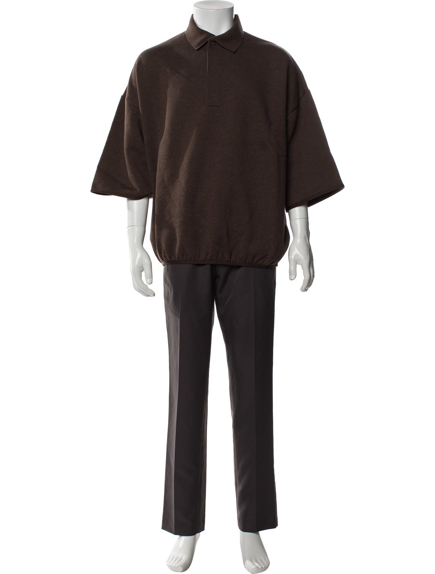 Essentials - Fear of God Collar Long Sleeve Polo Sweater