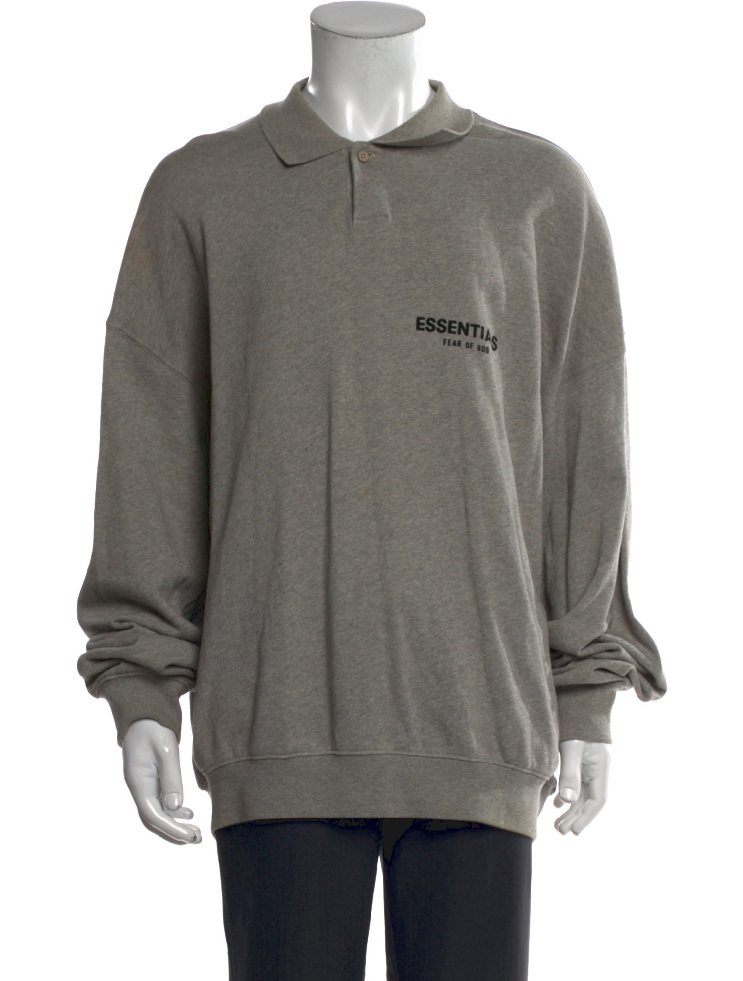 Essentials - Fear of God Graphic Print Crew Neck Henley