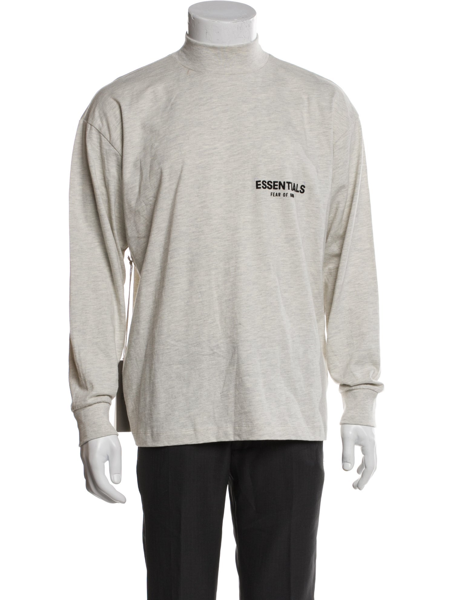 Essentials - Fear of God Graphic Print Mock Neck T-Shirt