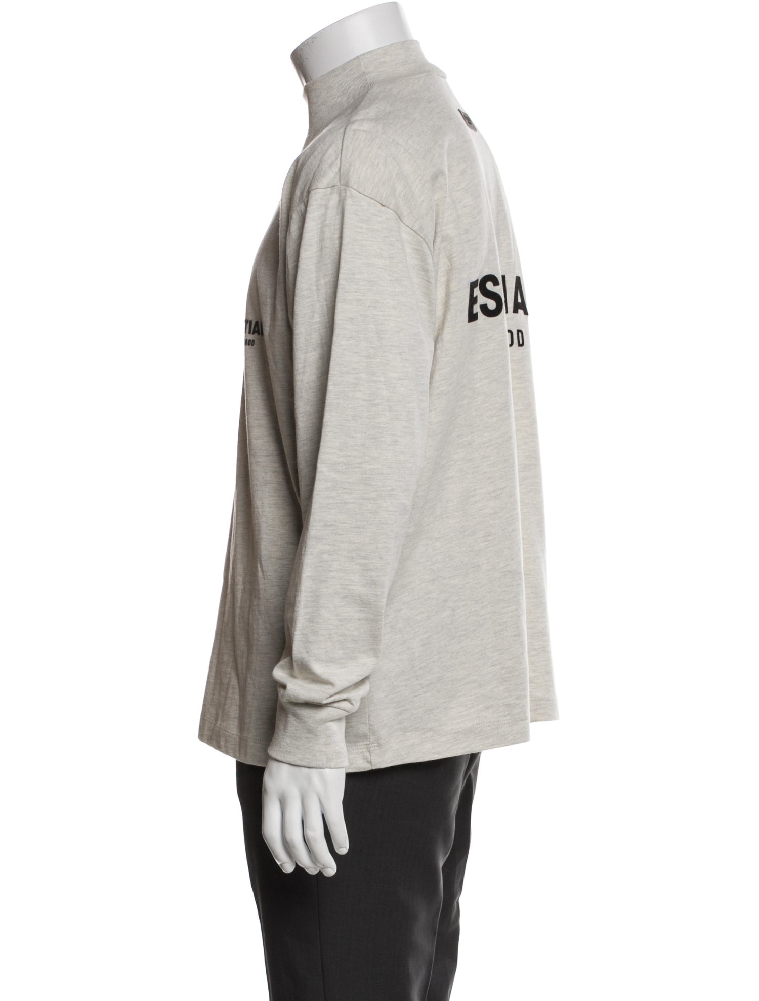 Essentials - Fear of God Graphic Print Mock Neck T-Shirt