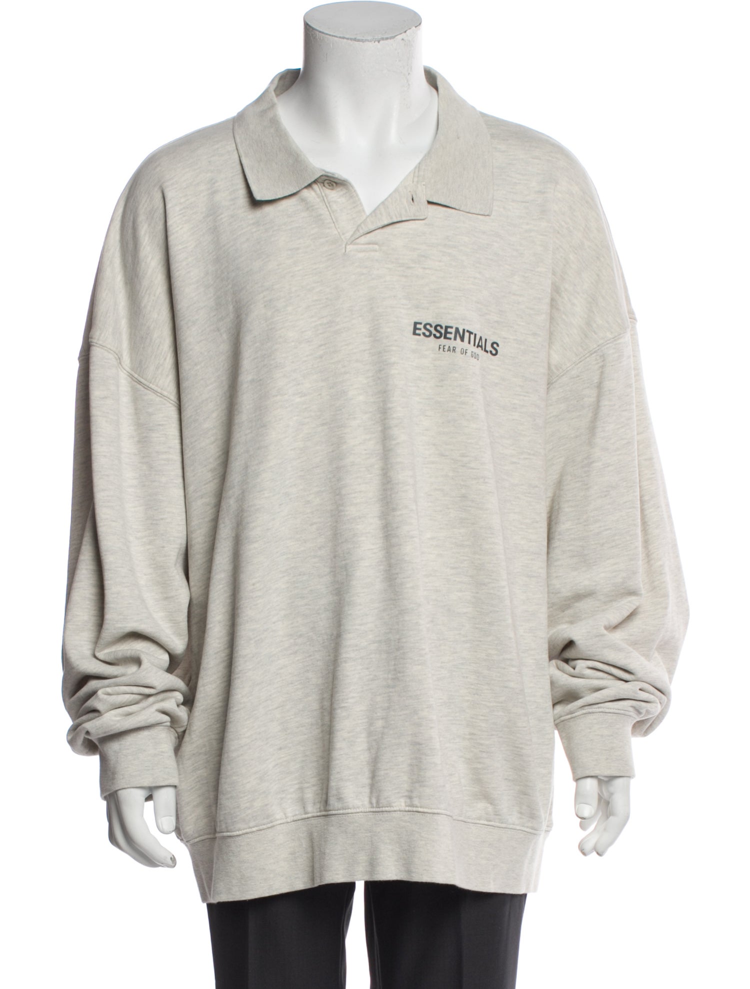 Essentials - Fear of God Graphic Print Crew Neck Polo Shirt