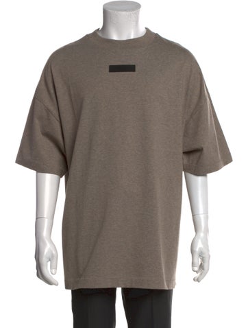 Pre-owned Essentials Crew Neck Short Sleeve T-shirt In Neutral