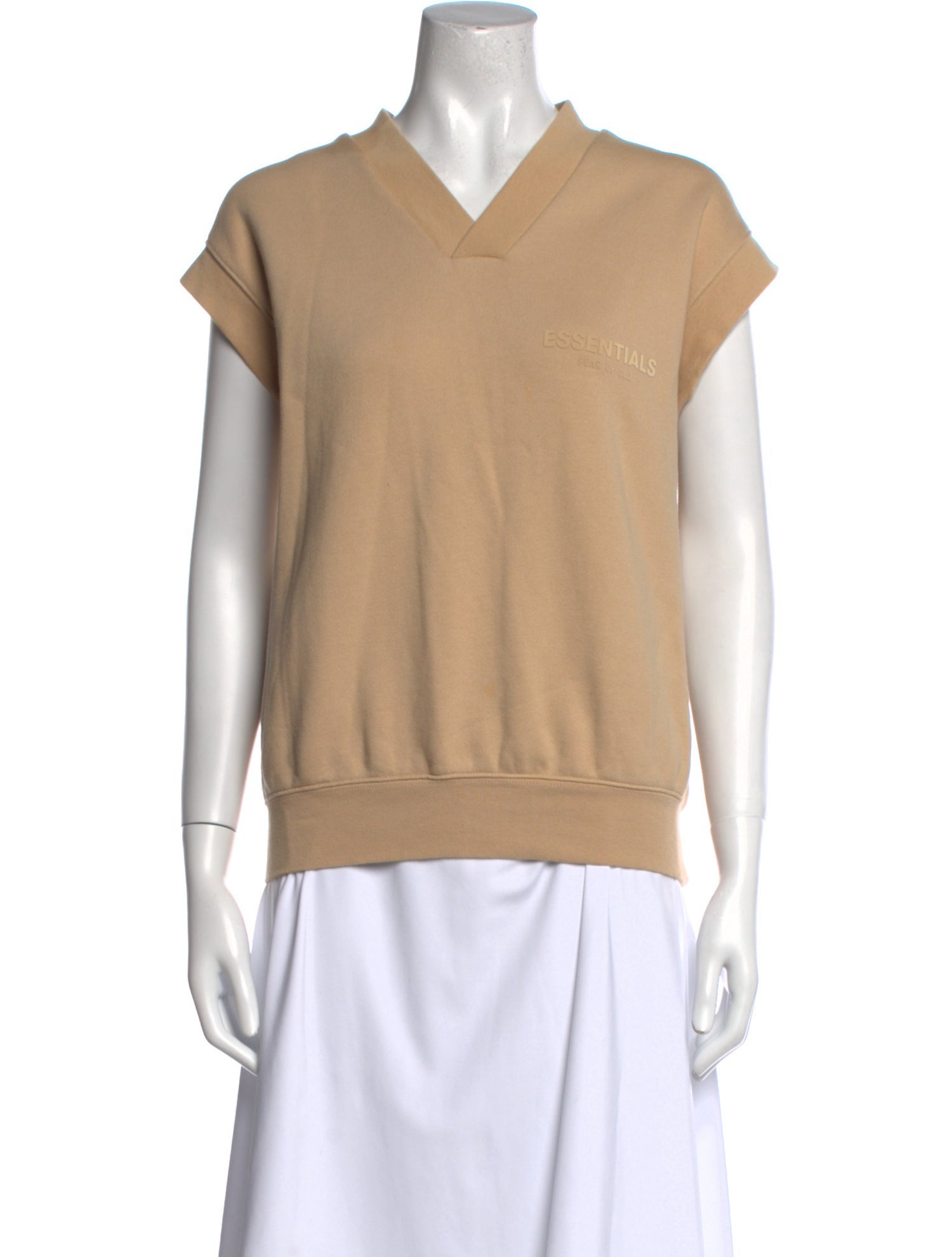 Essentials - Fear of God V-Neck Short Sleeve Sweatshirt