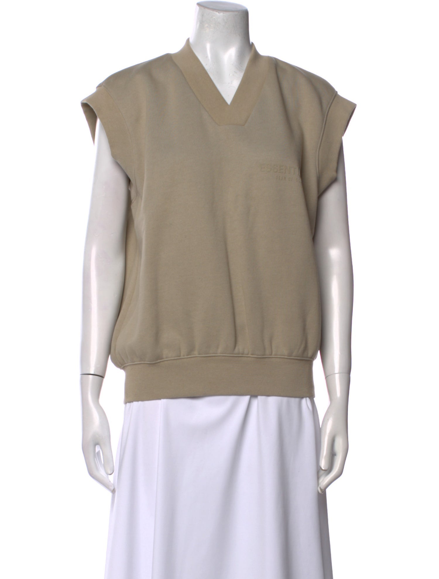 Essentials - Fear of God V-Neck Short Sleeve Sweatshirt