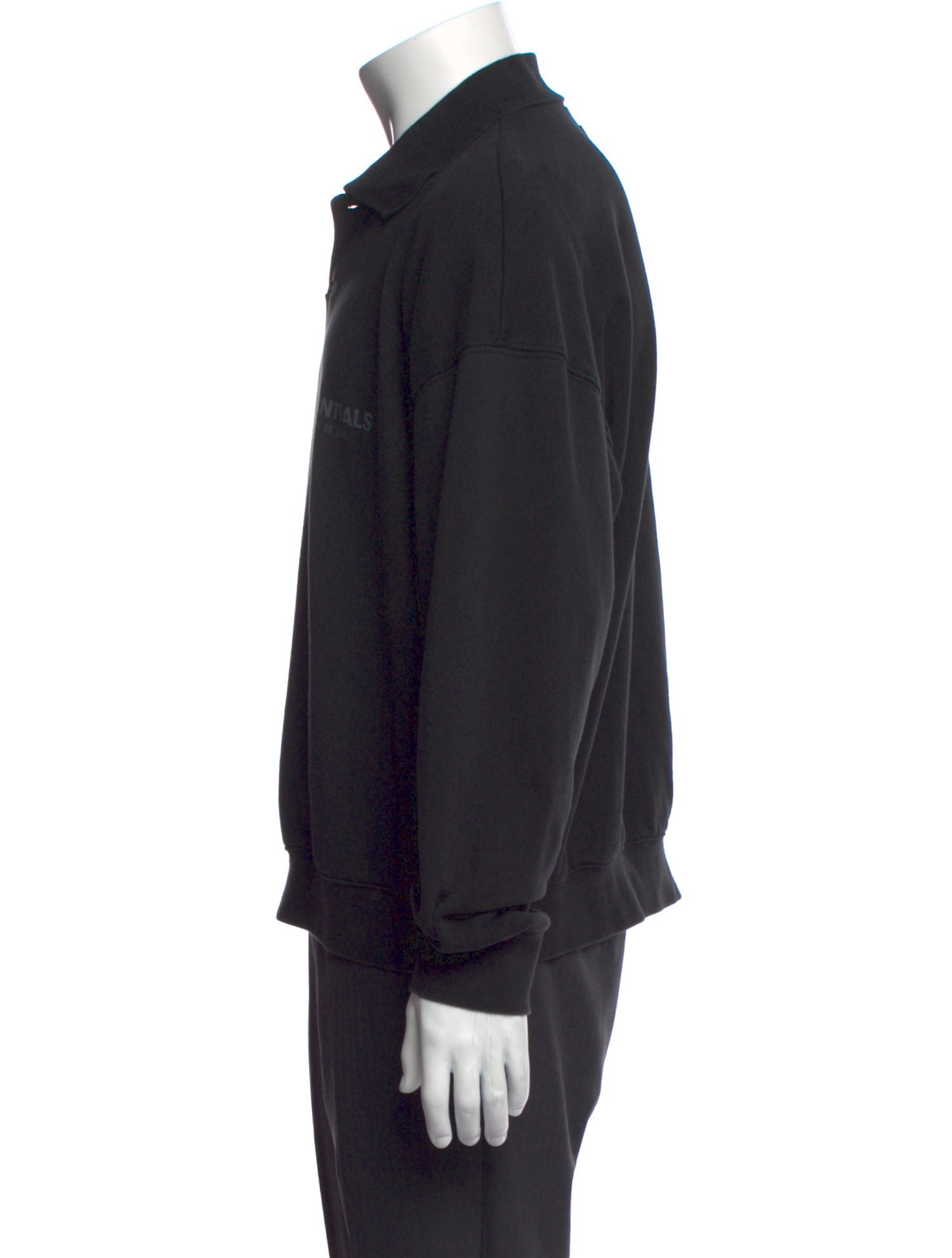 Essentials - Fear of God Graphic Print Mock Neck Polo Sweater