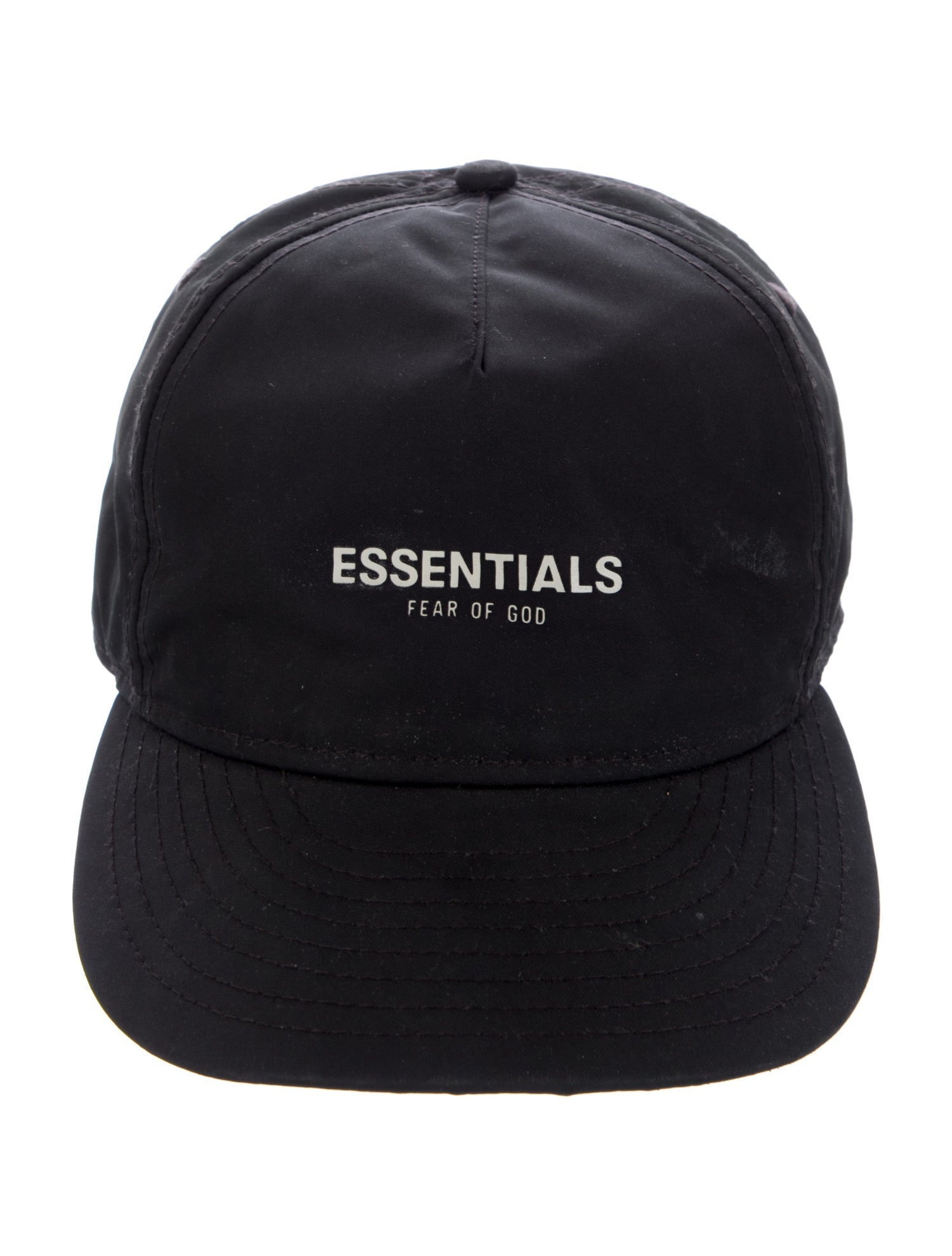 Fear Of God x New Era Black Polyester Logo Baseball Cap