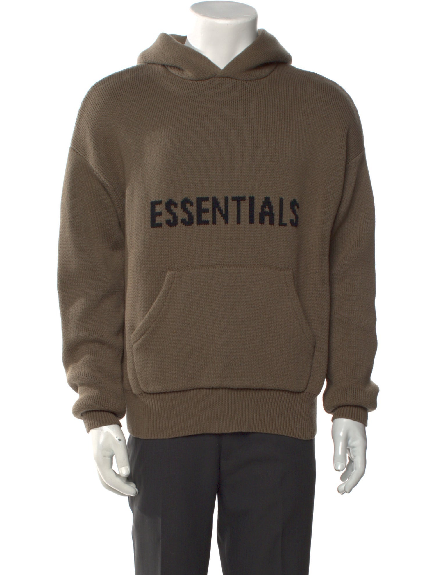 Essentials - Fear of God Knit Graphic Print Hoodie