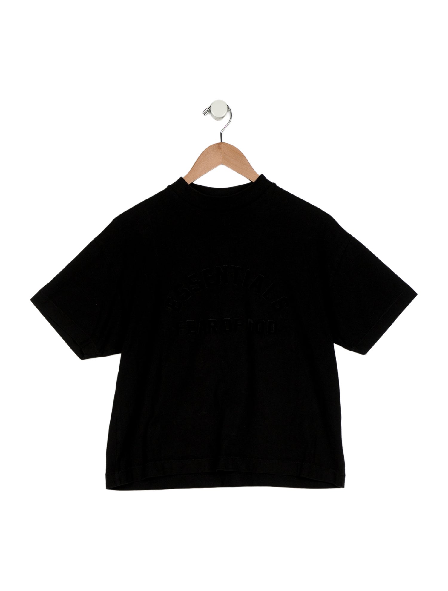 Essentials - Fear of God Black Cotton Short Sleeve Shirt