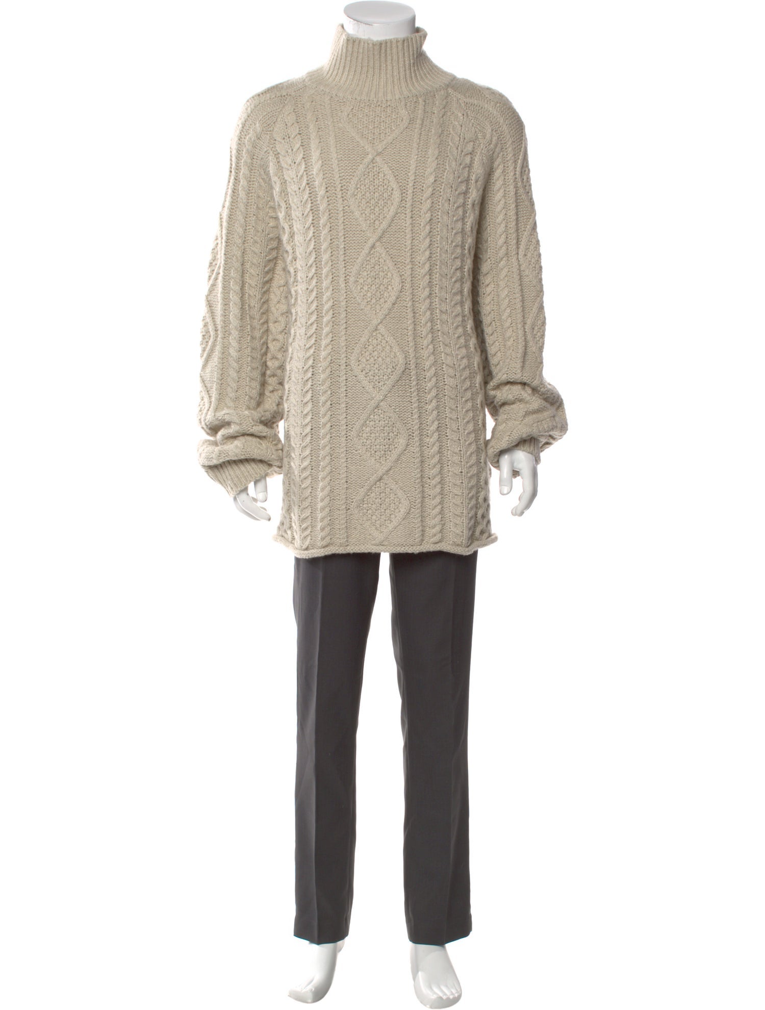 Essentials - Fear of God Lace Pattern Mock Neck Pullover