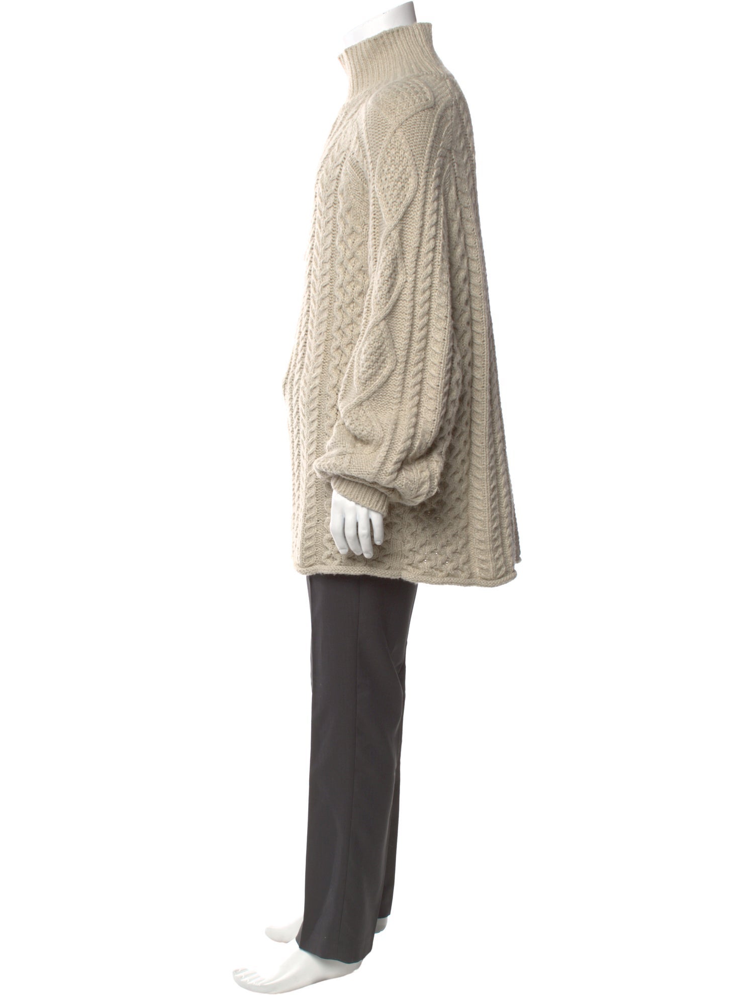 Essentials - Fear of God Lace Pattern Mock Neck Pullover